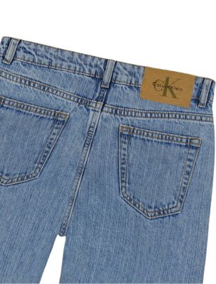 Широкие джинсы для девочек Calvin Klein, цвет: Варёный — фото 3