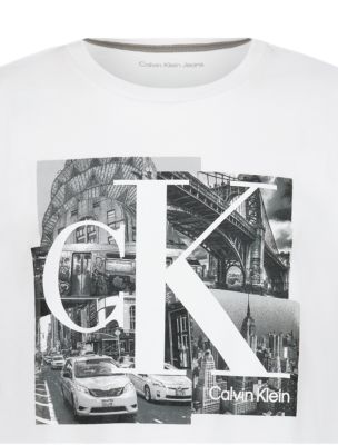 Футболка для мальчиков Calvin Klein с фотоколлажем NYC, цвет: Белый — фото 4