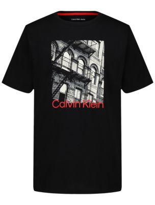 Футболка для мальчиков Calvin Klein Calvin City, цвет: Чёрный — фото 1
