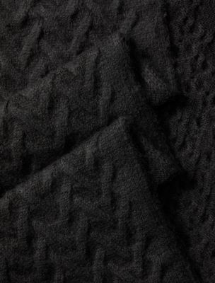 Женский шарф Calvin Klein Cable Knit, цвет: Чёрный — фото 2