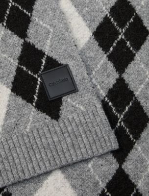 Женский шарф Calvin Klein Argyle, цвет: Меланжевый — фото 3