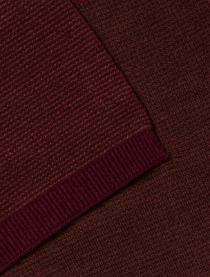 Мужской шарф Calvin Klein Statement Logo Birdseye, цвет: Коричневый бархатный — фото 3