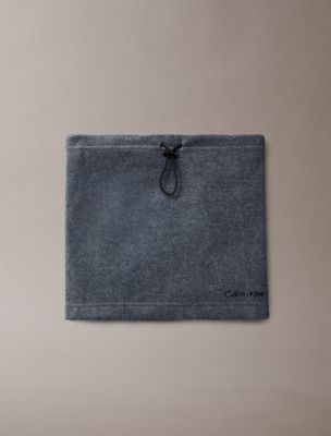 Fleece Drawcord Gaiter, Gunmetal Heather