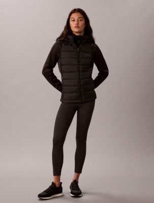 Женская куртка Calvin Klein Mixed Media Puffer, цвет: Чёрный — фото 3
