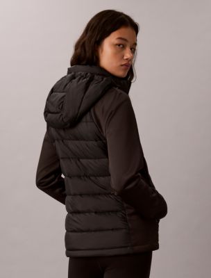 Женская куртка Calvin Klein Mixed Media Puffer, цвет: Чёрный — фото 5