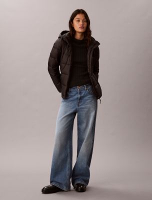 Женская облегающая стеганая куртка Calvin Klein из эластичной ткани, цвет: Чёрный — фото 3