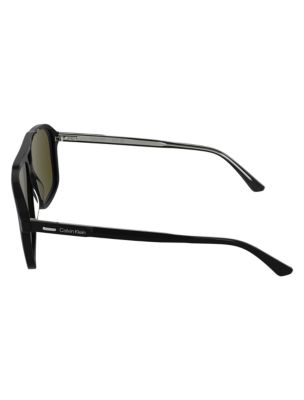 Женские солнцезащитные очки Calvin Klein Aviator Sunglasses, цвет: Чёрный — фото 3