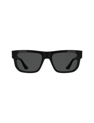 Солнцезащитные очки Calvin Klein Modified Rectangle Sunglasses, цвет: Чёрный