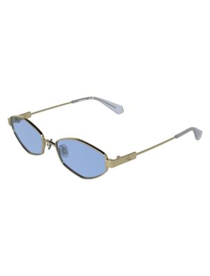 Женские солнцезащитные очки Calvin Klein Modified Rectangle Sunglasses, цвет: Золотой — фото 2