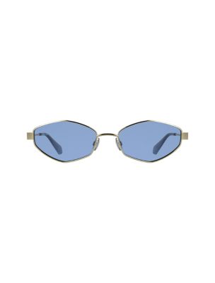 Modified Rectangle Sunglasses, Gold