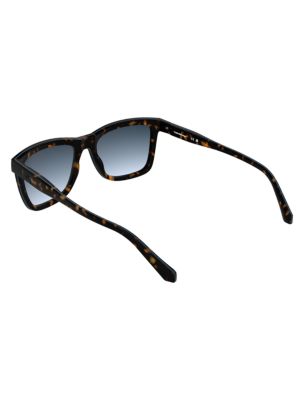 Солнцезащитные очки Calvin Klein Modified Rectangle Sunglasses, цвет: Тёмный гавана — фото 4