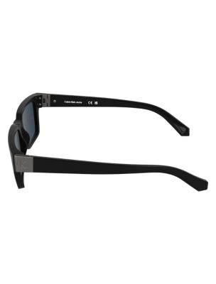 Мужские солнцезащитные очки Calvin Klein Rectangle Sunglasses, цвет: Чёрный — фото 2