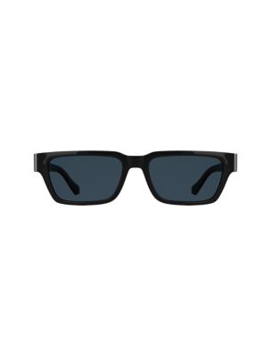 Мужские солнцезащитные очки Calvin Klein Rectangle Sunglasses, цвет: Чёрный