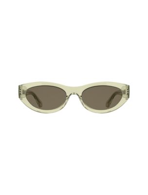 Oval Sunglasses, Transparent Sand