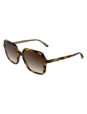 Женские солнцезащитные очки Calvin Klein Modified Rectangle Sunglasses, цвет: Градиентный коричневый — фото 3