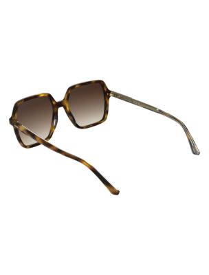 Женские солнцезащитные очки Calvin Klein Modified Rectangle Sunglasses, цвет: Градиентный коричневый — фото 4