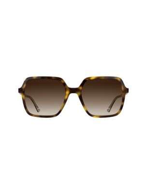 Modified Rectangle Sunglasses, Double Gradient Brown