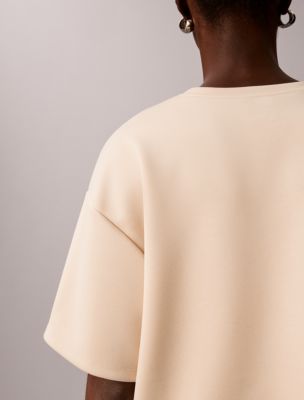 Женская мягкая футболка Calvin Klein Boxy свободного кроя, цвет: Abalone — фото 5