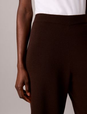 Женский свитер Calvin Klein из трикотажа без застежки, цвет: Тёмный кофейный — фото 4