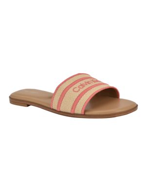 Women's Kendell Sandal, Natural/Brite Coral