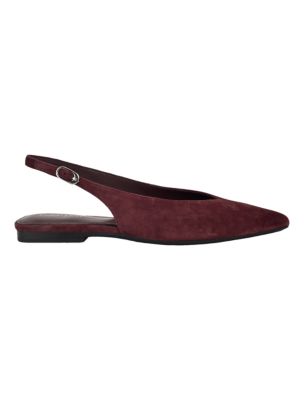 Women's Galiana Flat, Dark Red