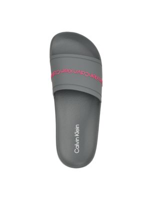 Женские шлепанцы Calvin Klein Anyka, цвет: Тёмный серый — фото 4