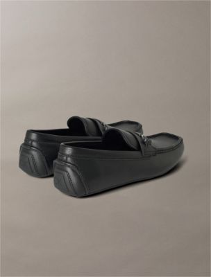 Мужские лоферы-мокасины Calvin Klein Oimen для вождения, цвет: Чёрный — фото 3
