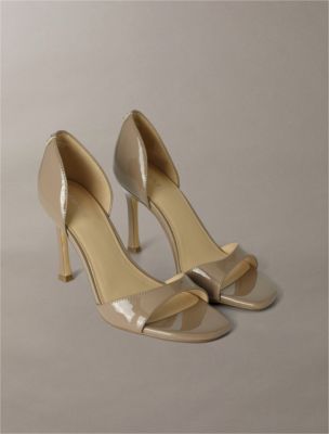 Women's Aileen Open Toe Heel, Beige