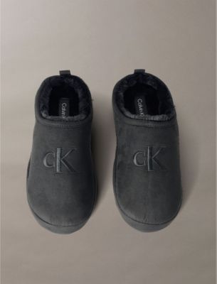 Женские тапочки Calvin Klein Monogram Logo Slipper, цвет: Чёрный — фото 3