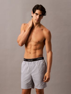 Logo Waistband Swim Shorts, Sleet