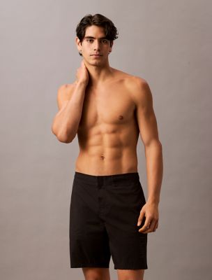 Мужские шорты Calvin Klein Solid 7" Swim Shorts, цвет: Чёрный — фото 3