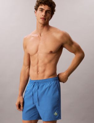 Icon Logo Drawstring 5" Swim Shorts, Poseidon Blue