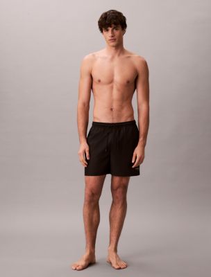 Мужские шорты Calvin Klein Icon Logo Drawstring 5" Swim Shorts, цвет: Чёрный — фото 3