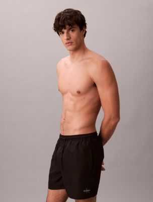 Мужские шорты Calvin Klein Icon Logo Drawstring 5" Swim Shorts, цвет: Чёрный — фото 4