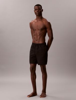 Logo Graphic Swim Shorts, Black