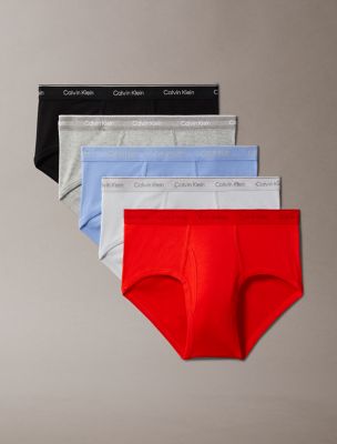 Cotton Classics 5-Pack Brief, Black/ Glacier/ Grey Heather/ Molten/ Micro Chip