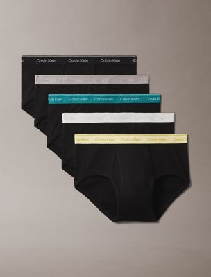 Cotton Classics 5-Pack Brief, Black / Lively / Garden Gold / Snow Heather / Ash