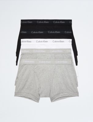 Cotton Classics 5-Pack Trunk, Black / Heather Grey / White