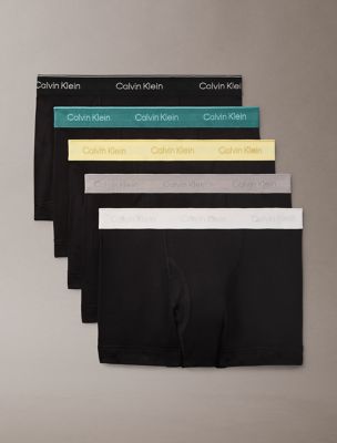 Cotton Classics 5-Pack Trunk, Black / Lively / Garden Gold / Snow Heather / Ash