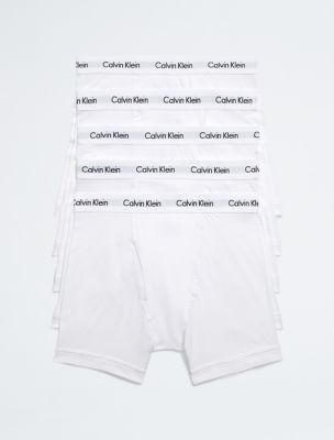 Cotton Stretch 5-Pack Boxer Brief, White