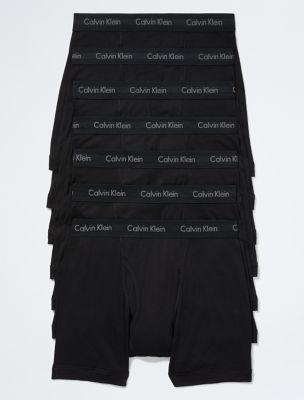 Cotton Classics 7-Pack Boxer Brief, Black