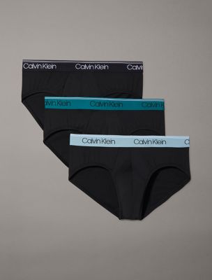 Micro Stretch 3-Pack Hip Brief, Black/Arona/Chesapeake Bay