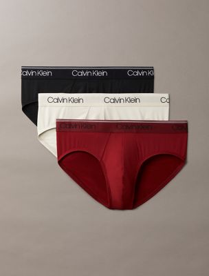Micro Stretch 3-Pack Hip Brief, Black / Syrah / Cocoon