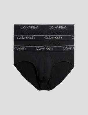 Micro Stretch 3-Pack Hip Brief, Black