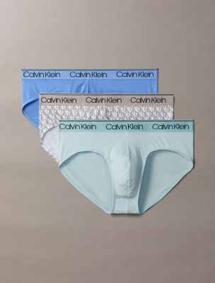 Micro Stretch 3-Pack Hip Brief, Glacier / Ash / Sterling Blue