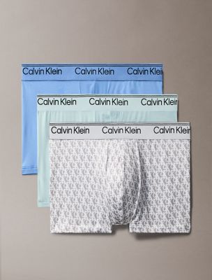 Micro Stretch 3-Pack Boxer Brief, Glacier / Plush Monogram+Ash / Sterling Blue