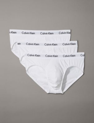 Cotton Stretch 3-Pack Hip Brief, White