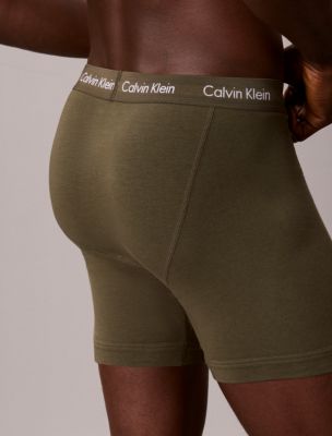 Трусы-боксеры для мужчин, хлопок, стрейч, 3 шт. — Calvin Klein, цвет: Синий разноцветный — фото 6