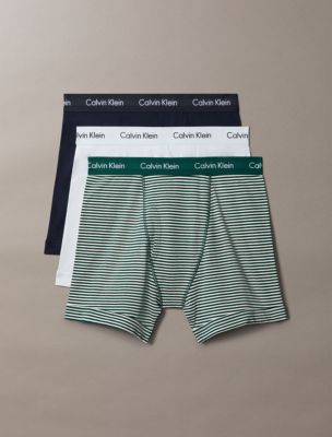 Cotton Stretch 3-Pack Boxer Brief, Dark Sapphire Multi