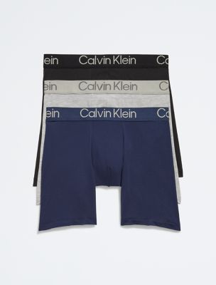 Ultra Soft Modern 3-Pack Boxer Brief, Black / blue Shadow / grey Heather